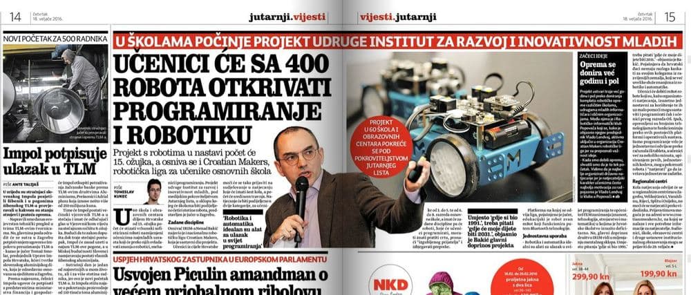 U školama počinje projekt udruge IRIM